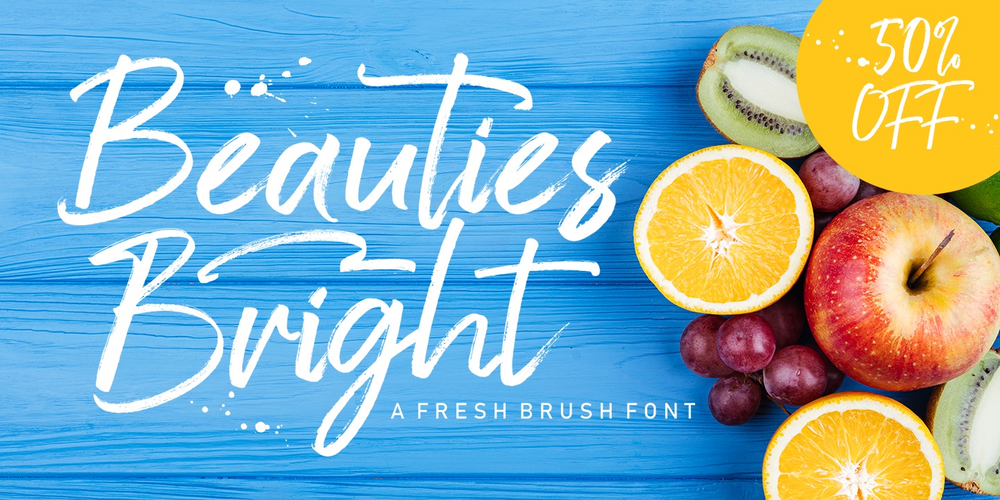 Пример шрифта Beauties Bright